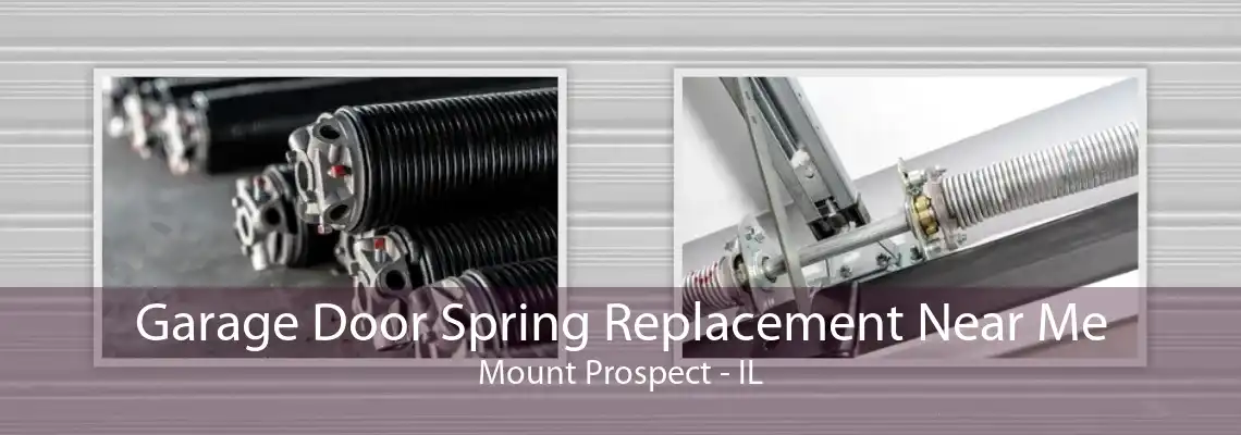 Garage Door Spring Replacement Near Me Mount Prospect - IL